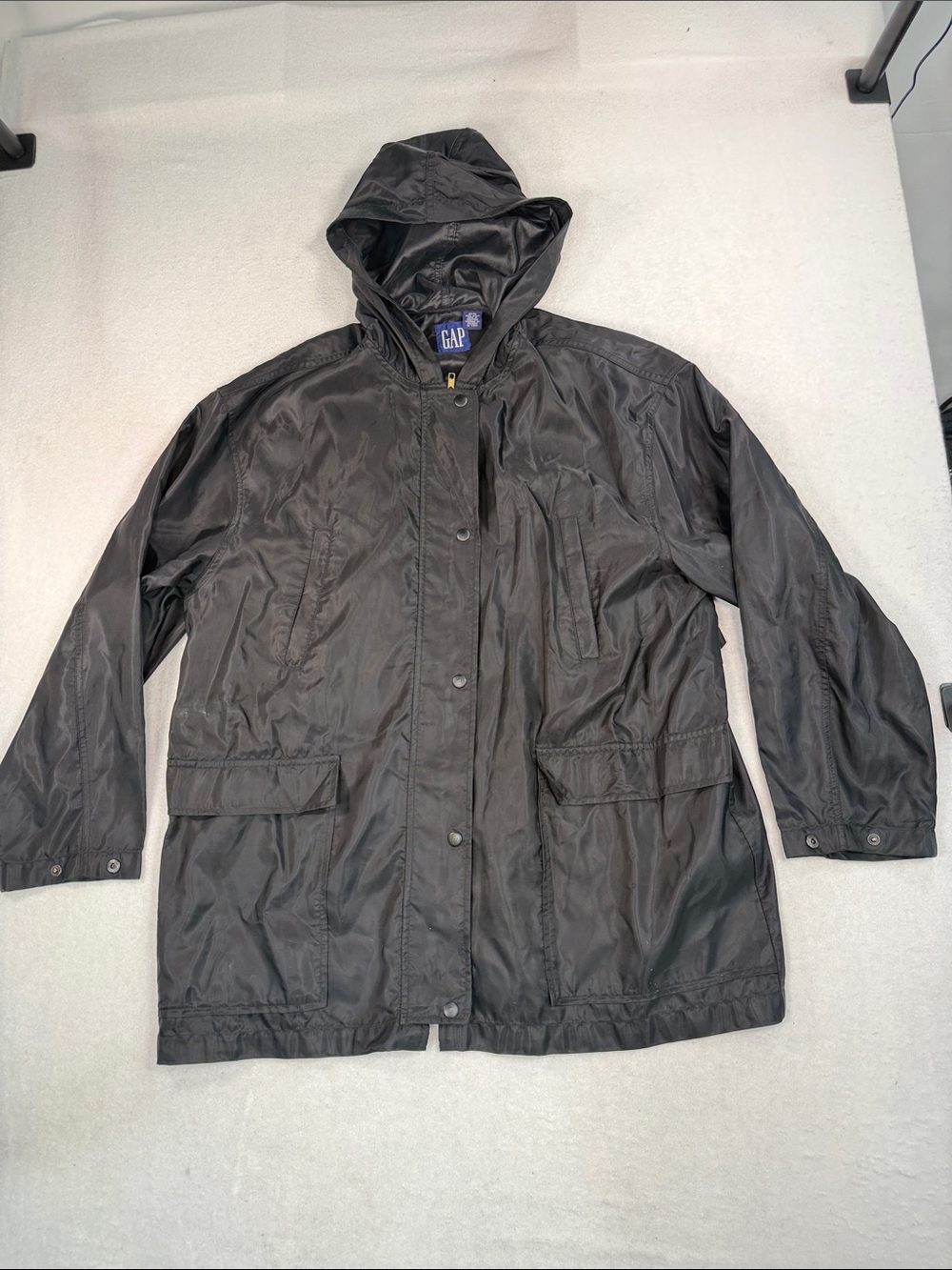 Vintage 90's GAP Nylon Windbreaker Black